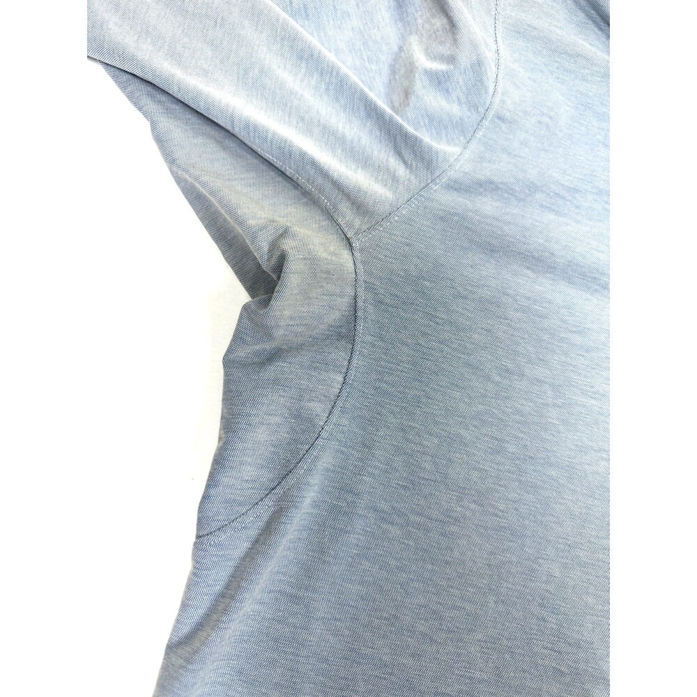 Lululemon Oxford Shirt Mens Blue‎ Long Sleeve Button Front Pocket Minimalist - Picture 16 of 16